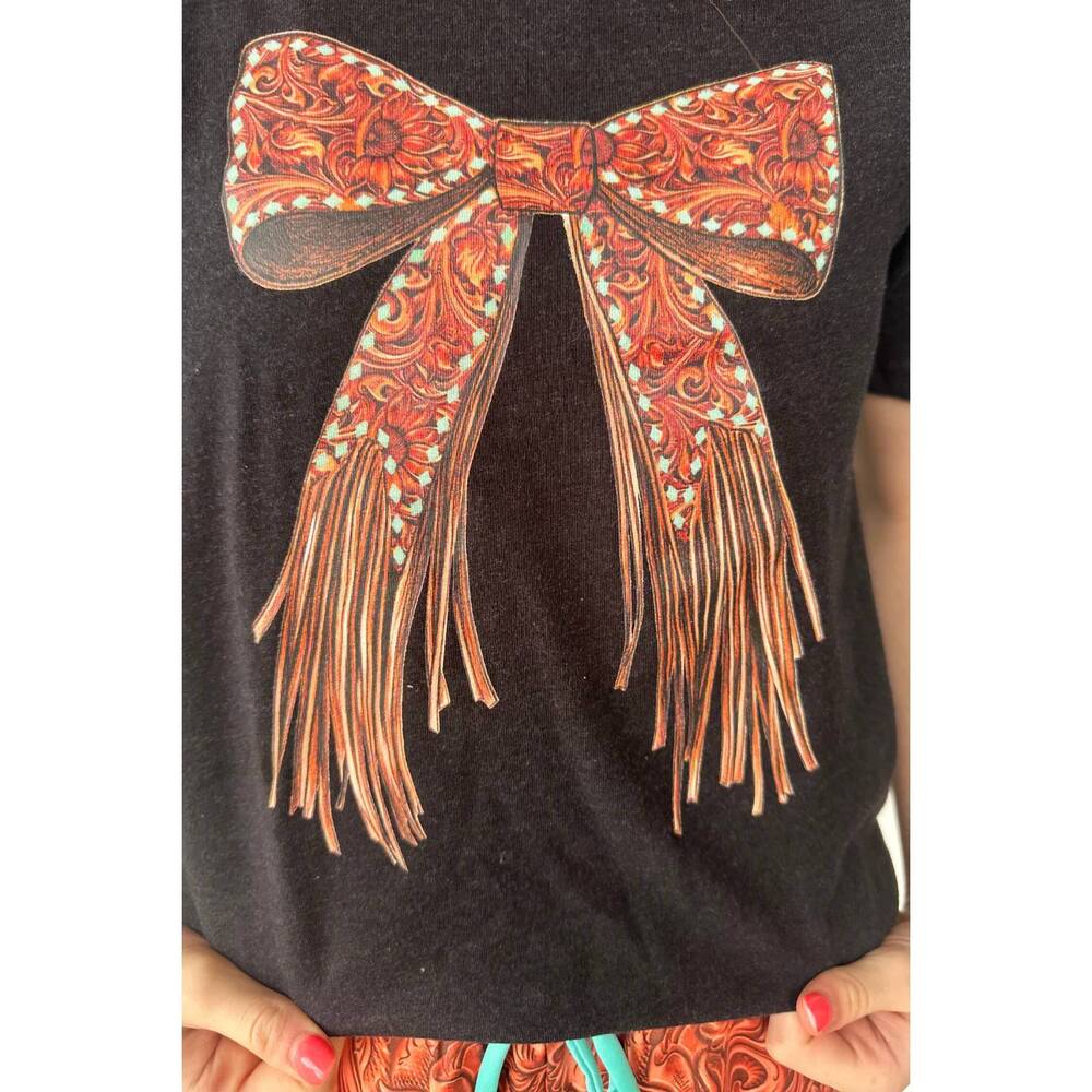 NEW STERLING KREEK kid's just a girl tee in black - Picture 3 of 4